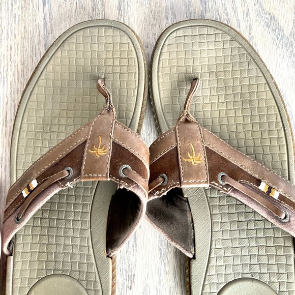 Brown Margaritaville Flip-Flops - Men - 45/12 - Picture 10 of 12